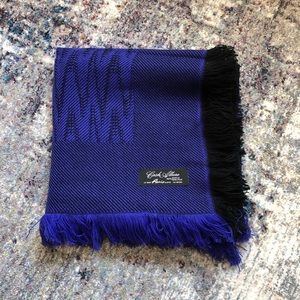 Blue winter scarf